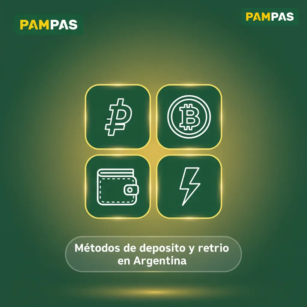 Métodos de depósito y retiro en Argentina: ARS, CBU/ALIAS, Mercado Pago, Visa, Mastercard, Rapipago, Pago Fácil y más.
