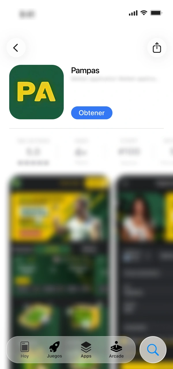 Instala la aplicación oficial de Pampas Argentina desde AppStore.