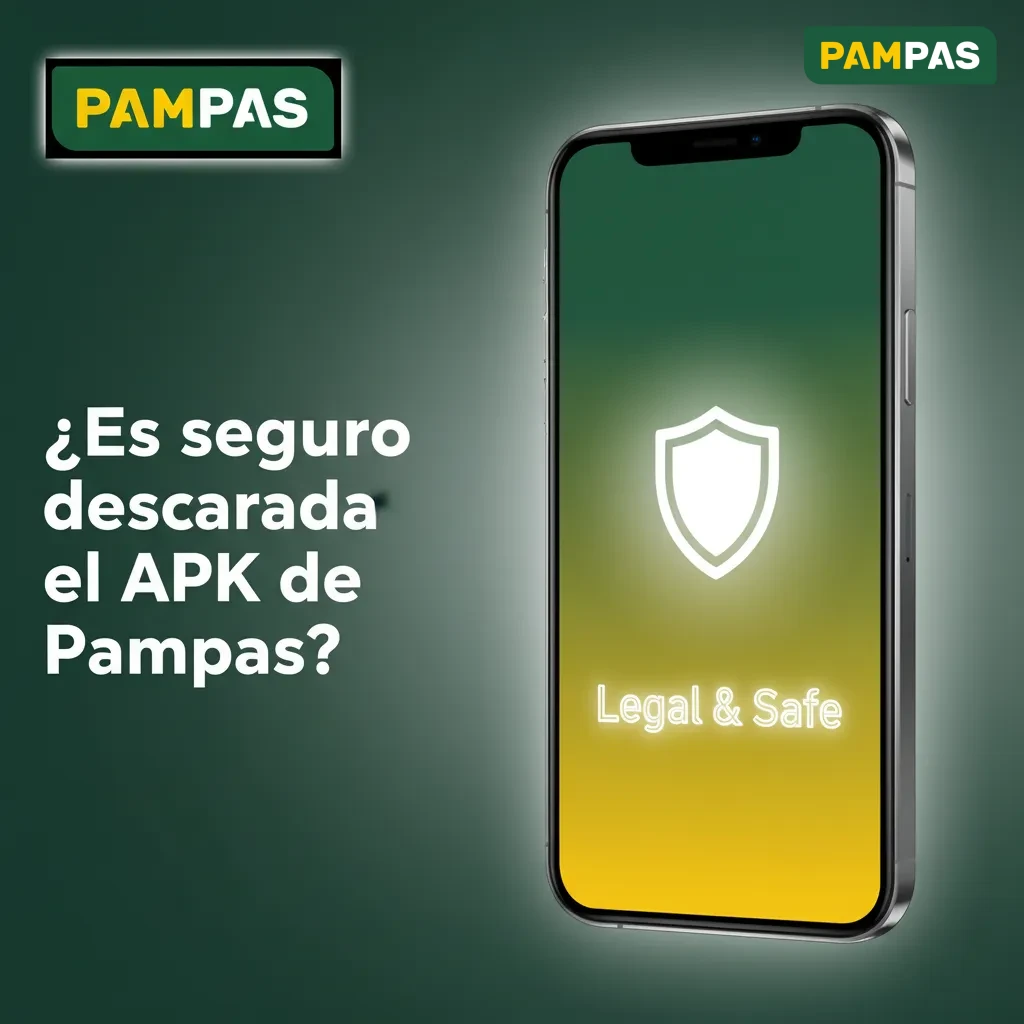 Ilustración de APK Pampas segura: licencia vigente, datos cifrados SSL; descarga desde el sitio oficial. Protege pagos.