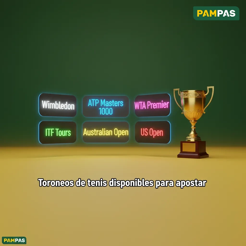 Apuesta en torneos de tenis todo el año: Grand Slams, ATP/WTA 1000-250, Davis y United Cup, Finals, Challenger/ITF.