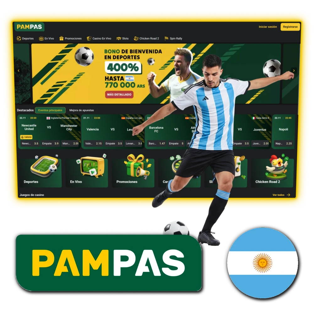 Visita el sitio web oficial de Pampas en Argentina.