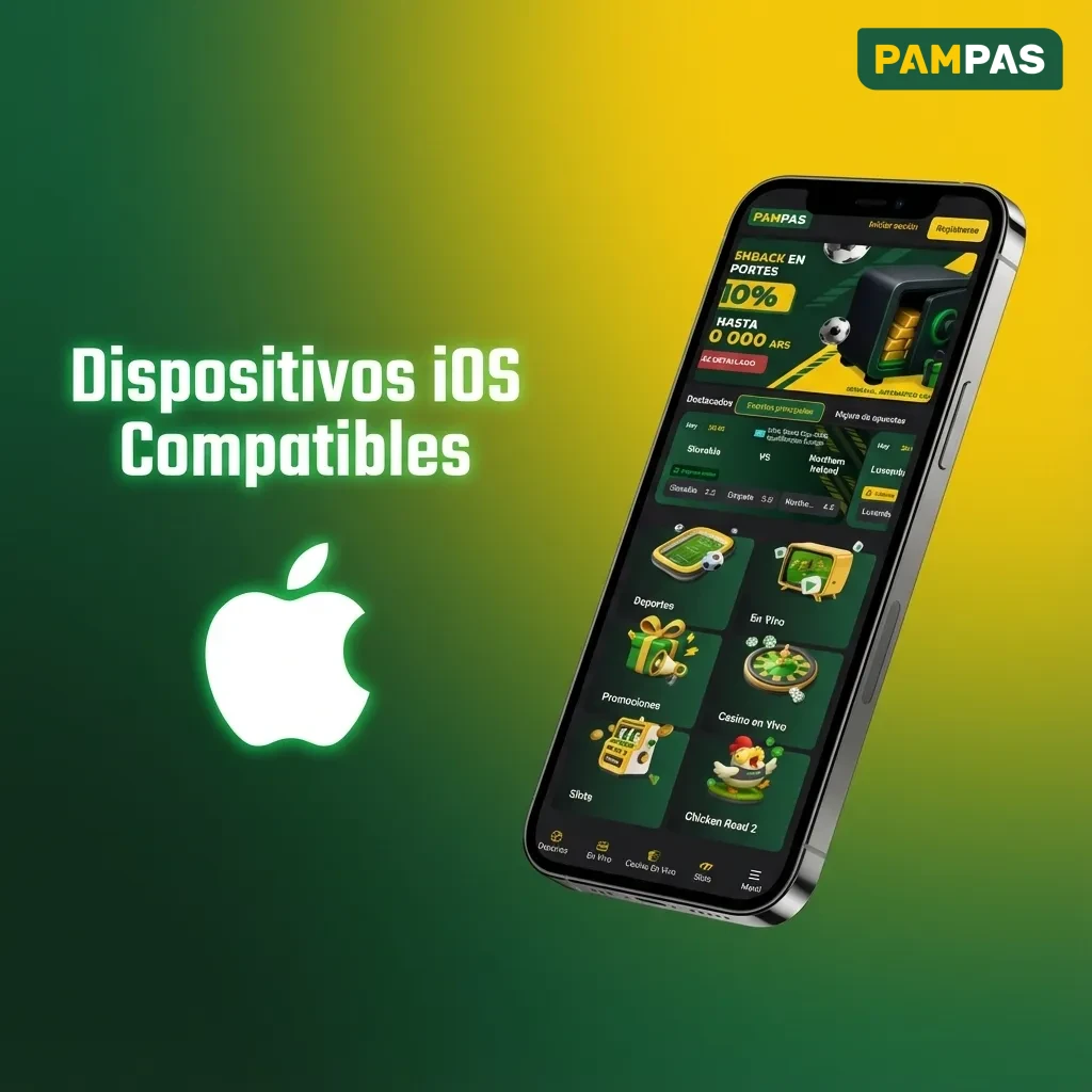 Array of compatible Apple devices including iPhones, iPads, and iPod Touch for Pampas app