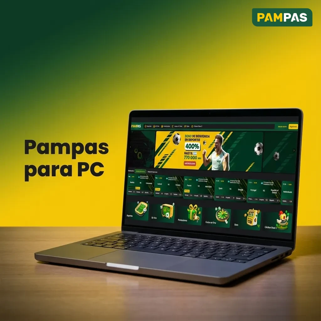 Guide showing how to access and play Pampas casino games on PC through web browser without downloading software